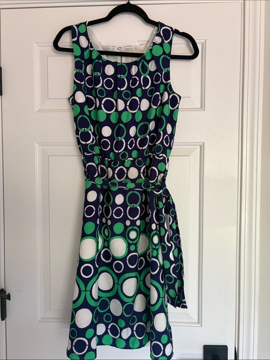 Banana Republic Dresses & Skirts - Banana Republic Navy, Green & White Sleeveless Midi